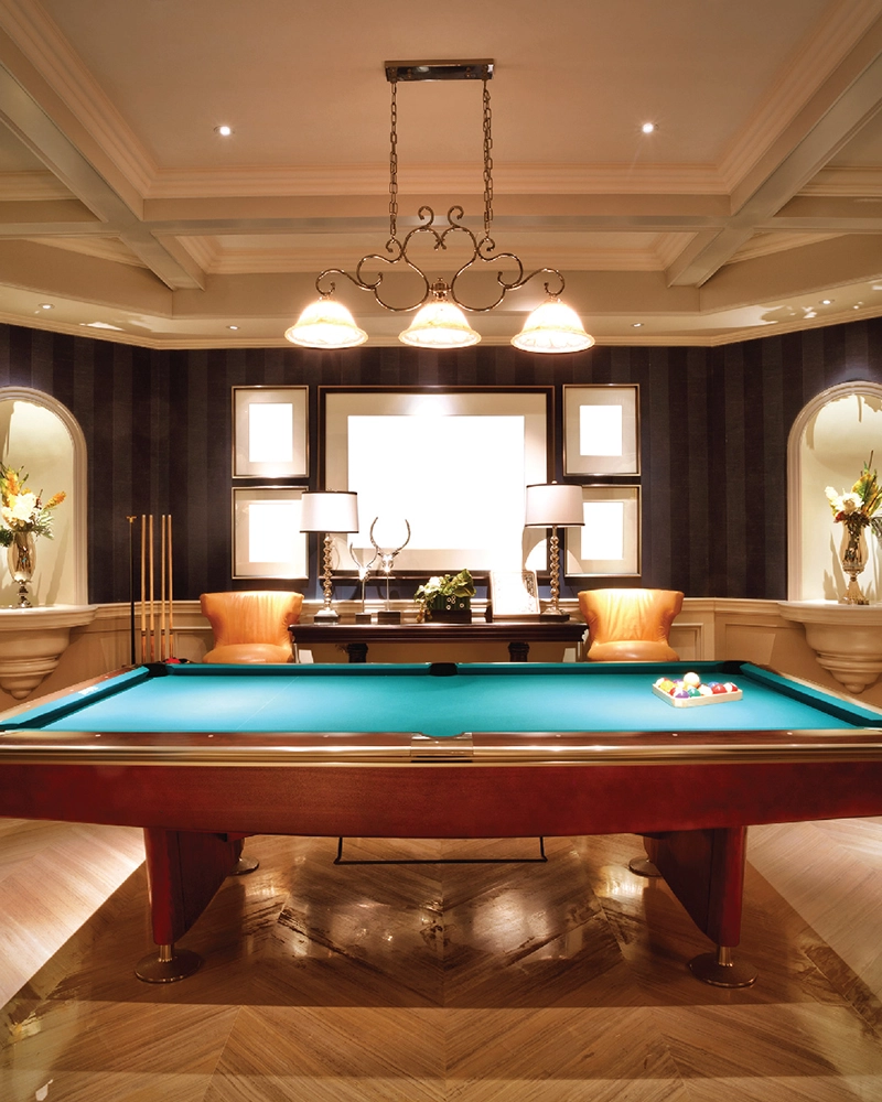 A clubhouse lounge — representative image
